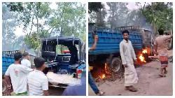 গরু চোর সন্দেহে ৩ জনকে পিটিয়ে হত্যা